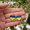 Сережки "Серце України". Колір золото